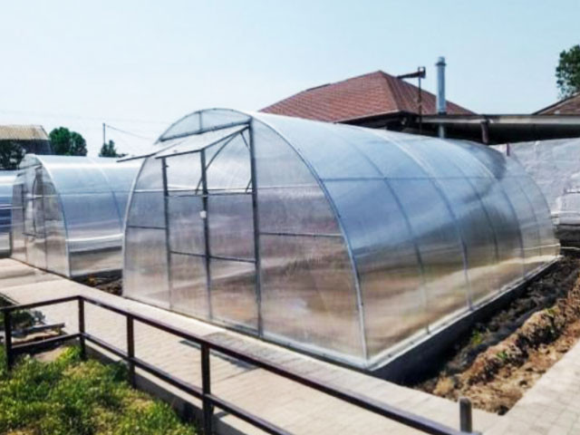 Теплица из поликарбоната,  ширина 4м, доборная, поликарбонат 4-8мм оцинкованный профиль 20х40мм - фото 3