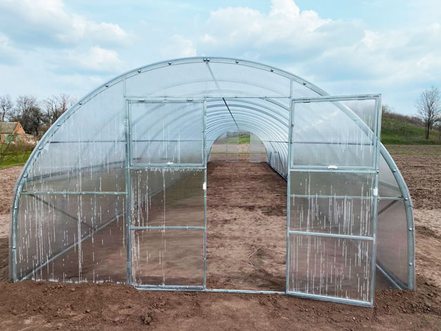 Теплица из поликарбоната,  ширина 4м, доборная, поликарбонат 4-8мм оцинкованный профиль 20х40мм - фото 2