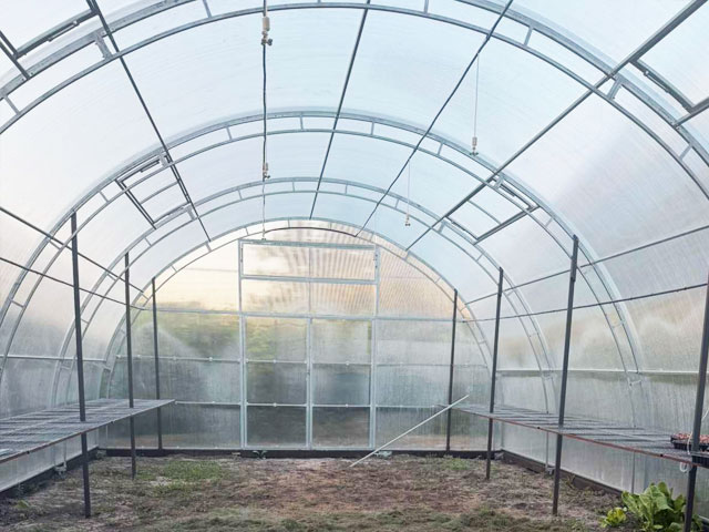 Теплица из поликарбоната,  ширина 6м, доборная, поликарбонат 4-8мм оцинкованный профиль 20х40мм - фото 3